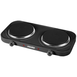 Mesko Home MS 6509 Piano cottura Nero Da banco Piastra sigillata 2 zone