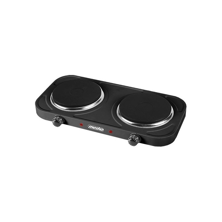 Mesko Home MS 6509 Piano cottura Nero Da banco Piastra sigillata 2 zone