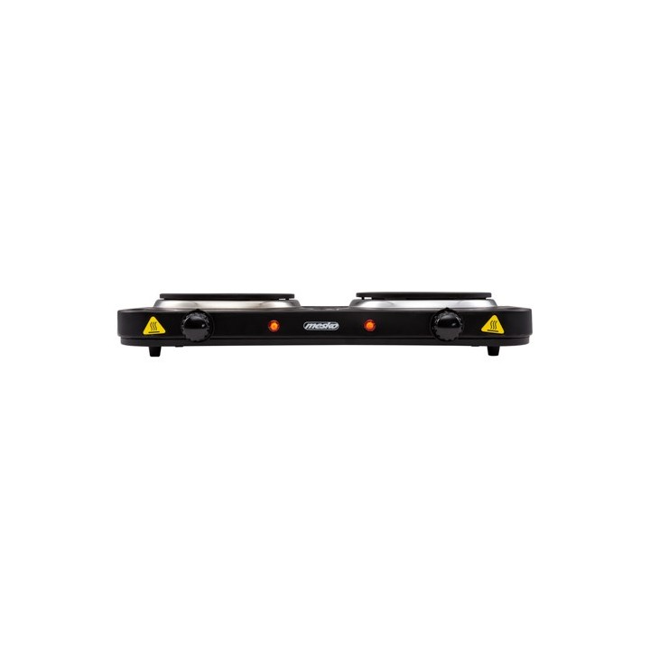 Mesko Home MS 6509 Piano cottura Nero Da banco Piastra sigillata 2 zone