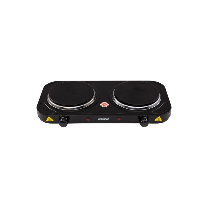 Mesko Home MS 6509 Piano cottura Nero Da banco Piastra sigillata 2 zone