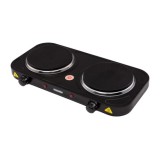 Mesko Home MS 6509 Piano cottura Nero Da banco Piastra sigillata 2 zone