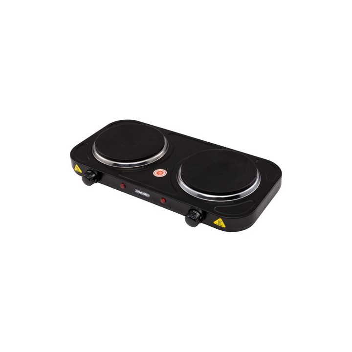 Mesko Home MS 6509 Piano cottura Nero Da banco Piastra sigillata 2 zone