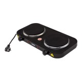 Mesko Home MS 6509 Piano cottura Nero Da banco Piastra sigillata 2 zone