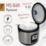 Mesko MS 6411 Cuociriso nero acciaio inossidabile 1000 W