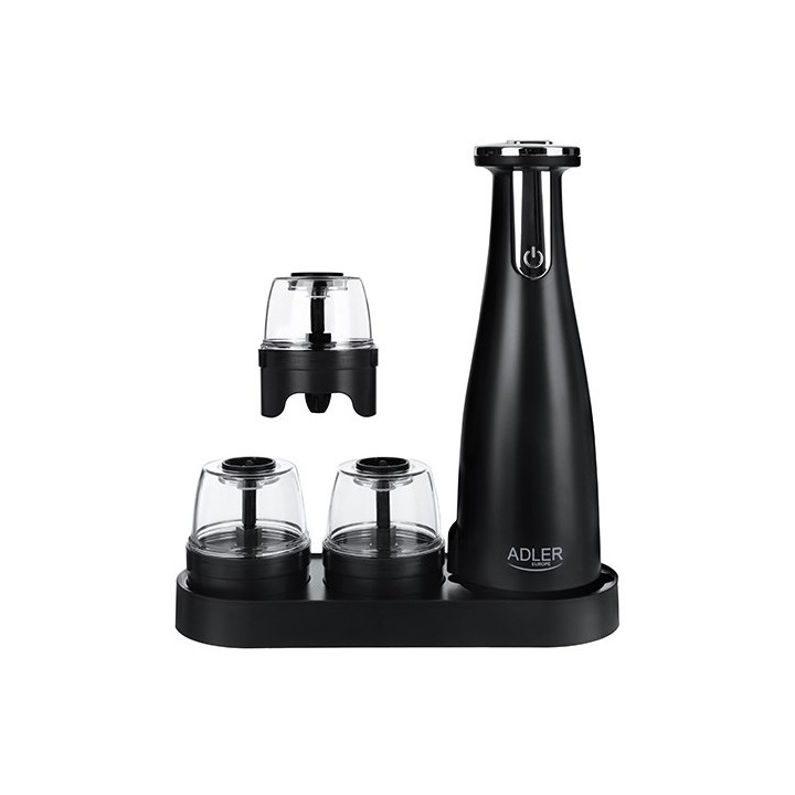 Set mulino per spezie Adler AD 4449B nero