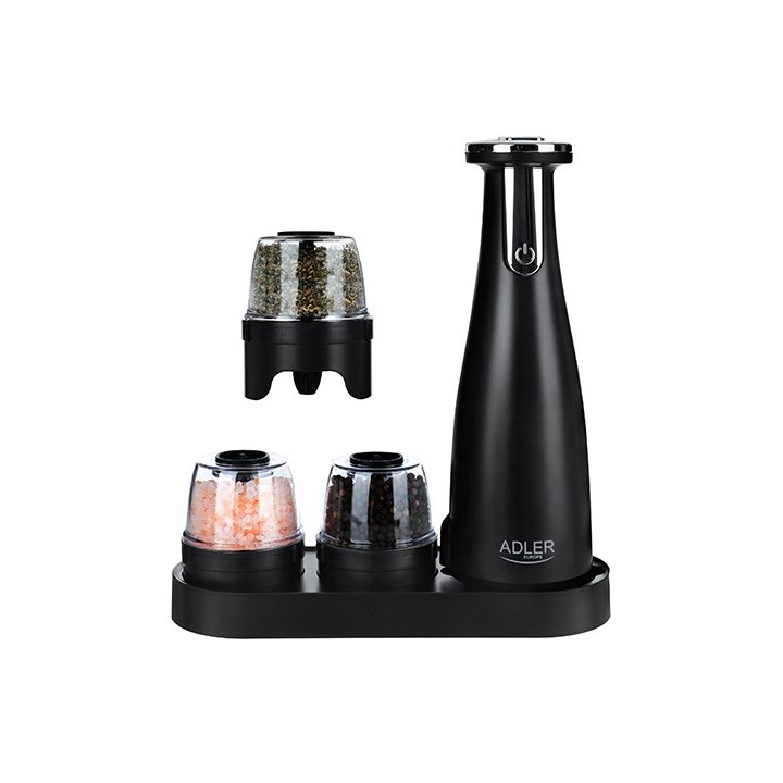 Set mulino per spezie Adler AD 4449B nero