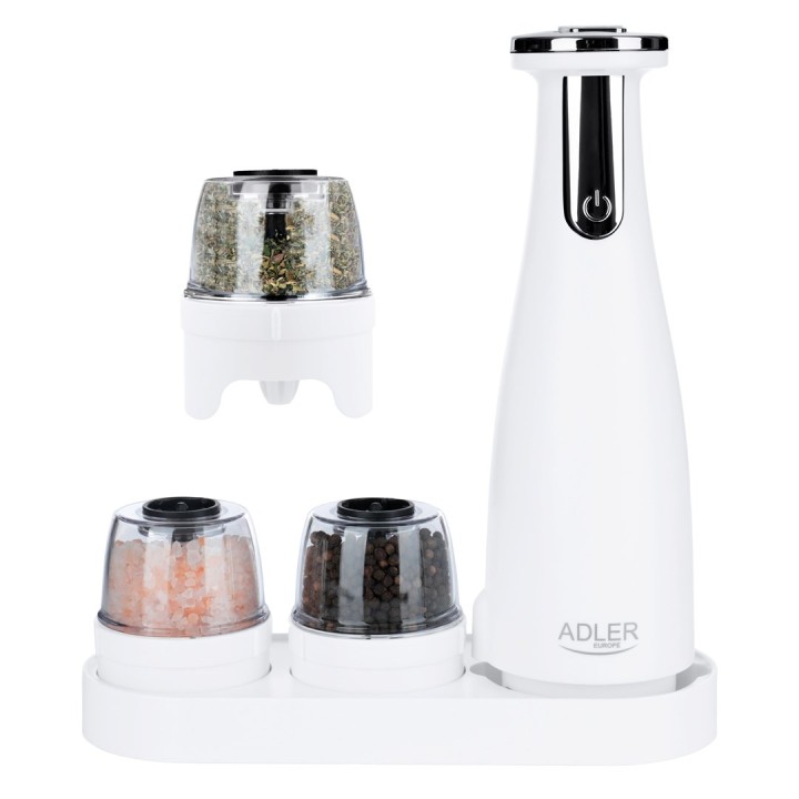 Set mulino per spezie Adler AD 4449W bianco
