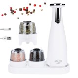 Set mulino per spezie Adler AD 4449W bianco