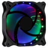 Aerocool COSMO12FRGB PC Ventola 12cm LED RGB Connettore Molex Silenzioso Nero