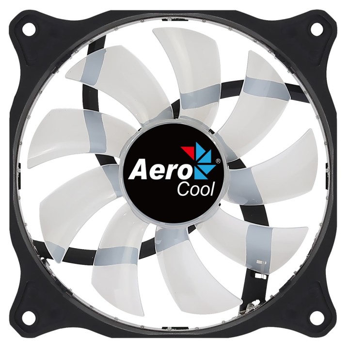 Aerocool COSMO12FRGB PC Ventola 12cm LED RGB Connettore Molex Silenzioso Nero