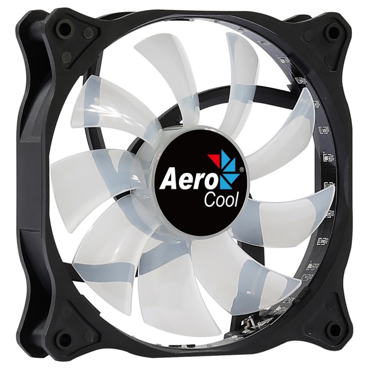 Aerocool COSMO12FRGB PC Ventola 12cm LED RGB Connettore Molex Silenzioso Nero