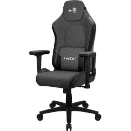 Aerocool CROWNASHBK Sedia gaming ergonomica con cuscini regolabili tecnologia AeroWeave nero