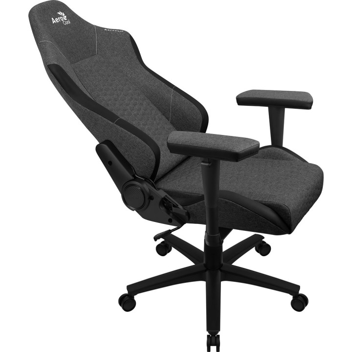 Aerocool CROWNASHBK Sedia gaming ergonomica con cuscini regolabili tecnologia AeroWeave nero