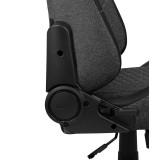 Aerocool CROWNASHBK Sedia gaming ergonomica con cuscini regolabili tecnologia AeroWeave nero