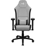 Aerocool CROWNASHGR Sedia gaming ergonomica con cuscini regolabili tecnologia AeroWeave grigio