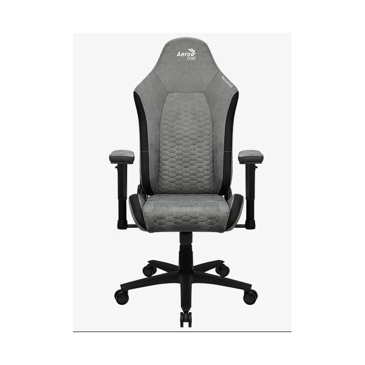 Aerocool Crown AeroSuede Sedia gaming universale con seduta imbottita grigio pietra