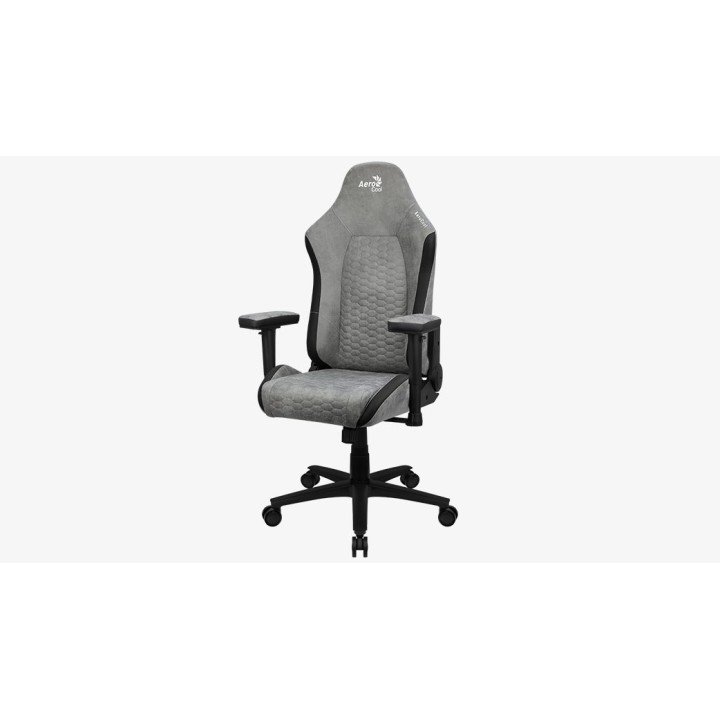 Aerocool Crown AeroSuede Sedia gaming universale con seduta imbottita grigio pietra