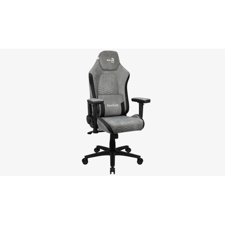 Aerocool Crown AeroSuede Sedia gaming universale con seduta imbottita grigio pietra