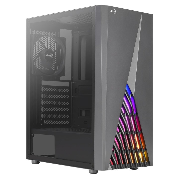 Case per PC Aerocool DELTABKV1 ATX RGB con finestra laterale completa e ventola frontale 12cm nero