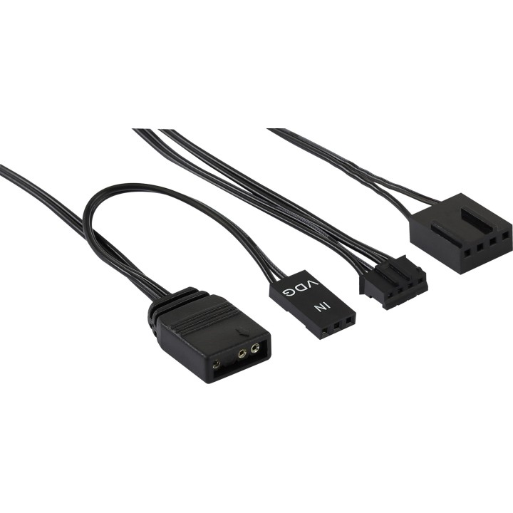Aerocool DUO12PRO Kit 3xFan 12cm ARGB LED Dual Ring Antivibrazioni 6 Pin nero
