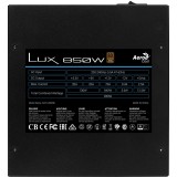 Aerocool LUX850 PC alimentatore 850W 80 Plus Bronze 230V 88% efficienza nero