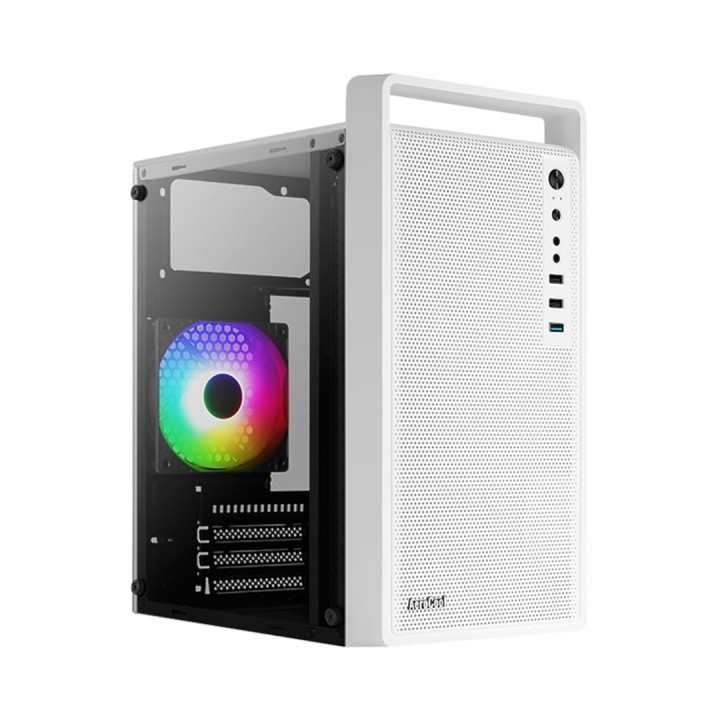Case per PC Aerocool PGS CS-109-G-WT-v1 FRGB Bianco