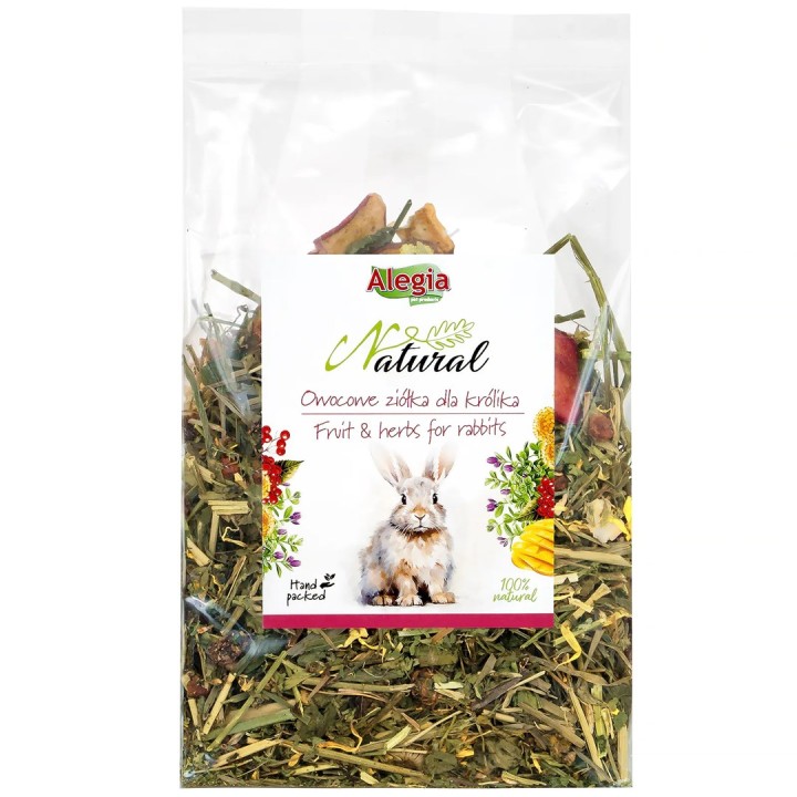ALEGIA frutta ed erbe per conigli - snack per conigli - 130g