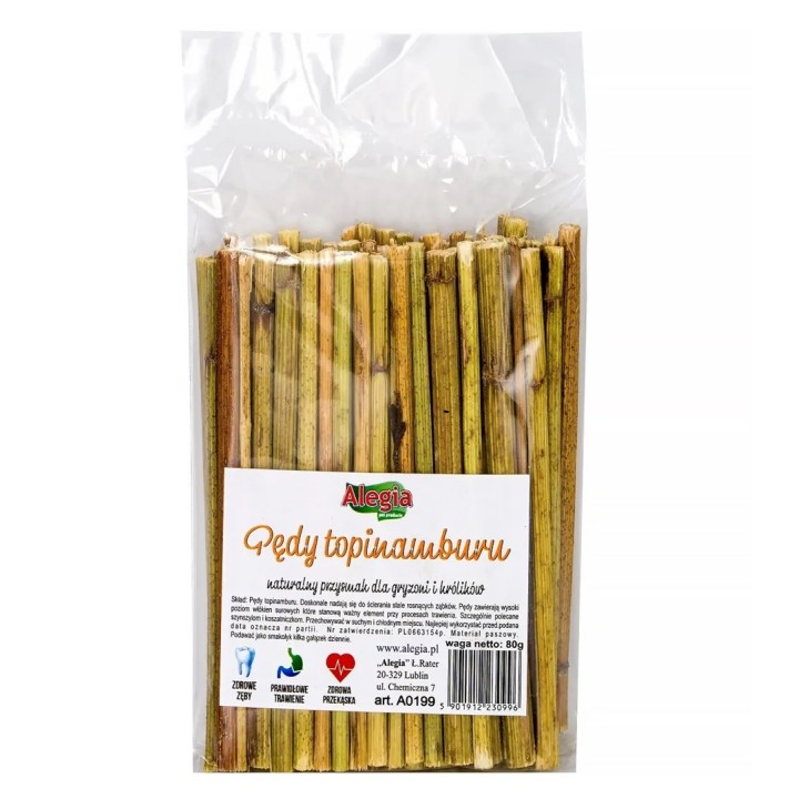 ALEGIA germogli di topinambur - snack per roditori e conigli - 80g