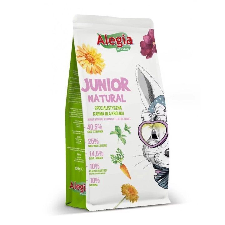 ALEGIA Junior Natural - cibo per conigli - 650g