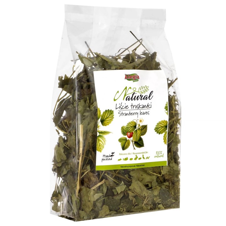 ALEGIA foglie di fragola - snack per roditori e conigli - 90g