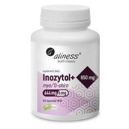 ALINESS Inozytol myo/D-chiro 650mg + B6 – integratore alimentare – 100 capsule