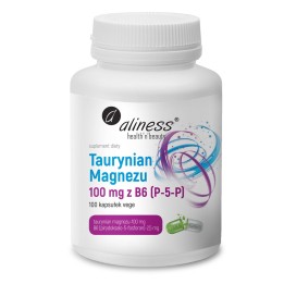 ALINESS Magnesium Taurate 100 mg con B6 (P-5-P) – integratore alimentare – 100 capsule