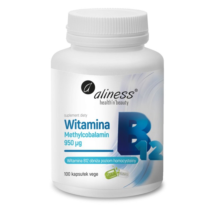 ALINESS Vitamina B12 Methylcobalamin 950 µg – integratore alimentare – 100 capsule