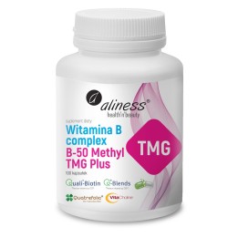 ALINESS Vitamina B Complex B-50 Methyl TMG PLUS – integratore alimentare – 100 capsule