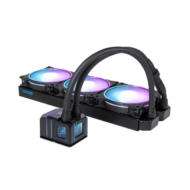 Alphacool Eisbaer Pro Aurora 360 Processore Raffreddamento liquido all-in-one 12 cm Nero Bianco 1 pezzo