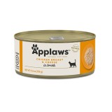 APPLAWS Petto di pollo e formaggio in brodo - cibo umido per gatti - 156g