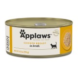 APPLAWS Petto di pollo in brodo - cibo umido per gatti - 156g