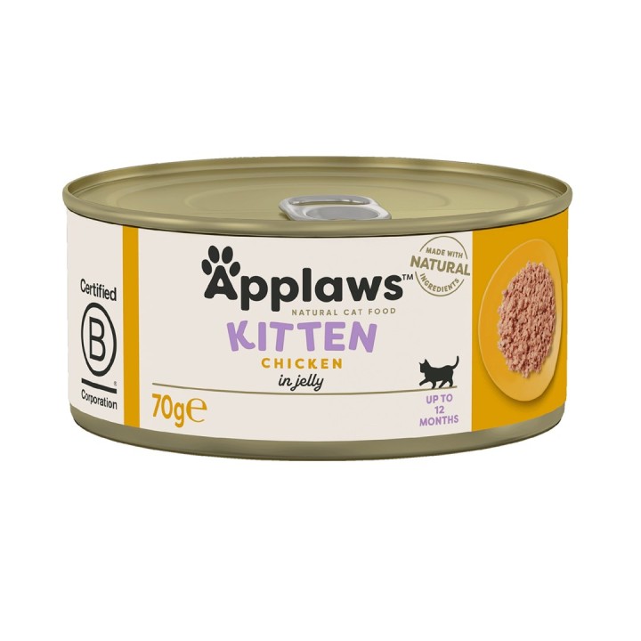 APPLAWS Kitten Pollo in gelatina - cibo umido per gatti - 70g