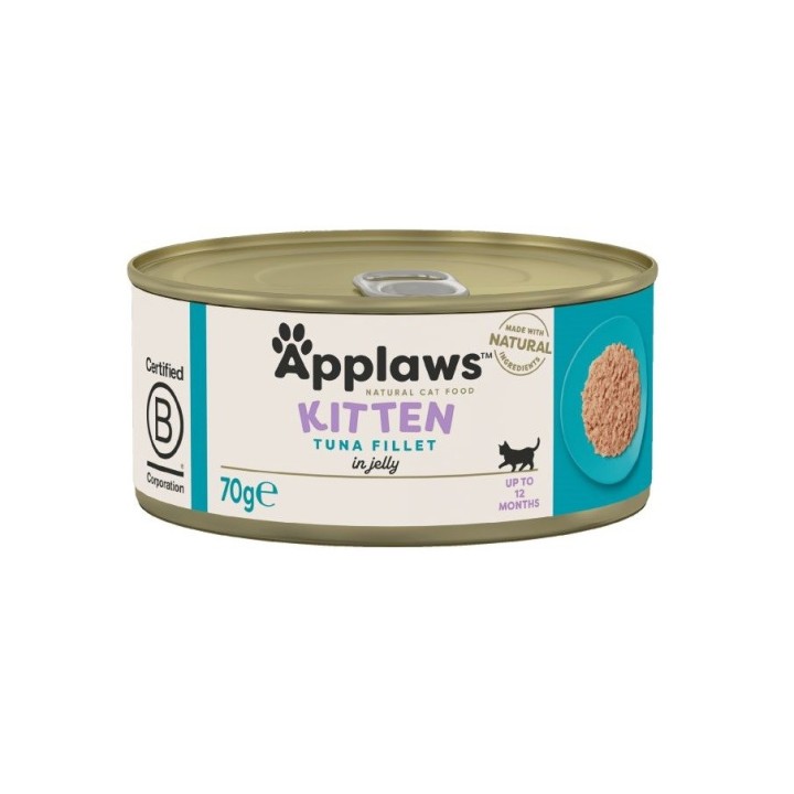 APPLAWS Kitten filetto di tonno in gelatina - cibo umido per gatti - 70g