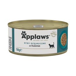 APPLAWS Pesce oceanico in brodo - cibo umido per gatti - 156g