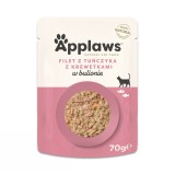 APPLAWS Filetto di tonno con gamberetto in brodo - cibo umido per gatti - 70g