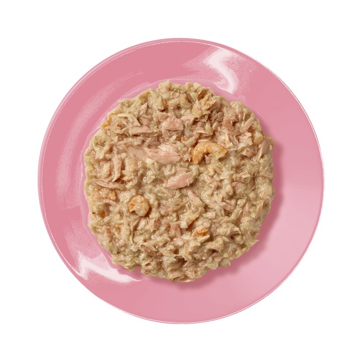 APPLAWS Filetto di tonno con gamberetto in brodo - cibo umido per gatti - 70g