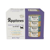 APPLAWS Selezione varia multipack in brodo - cibo umido per gatti - 12x70g