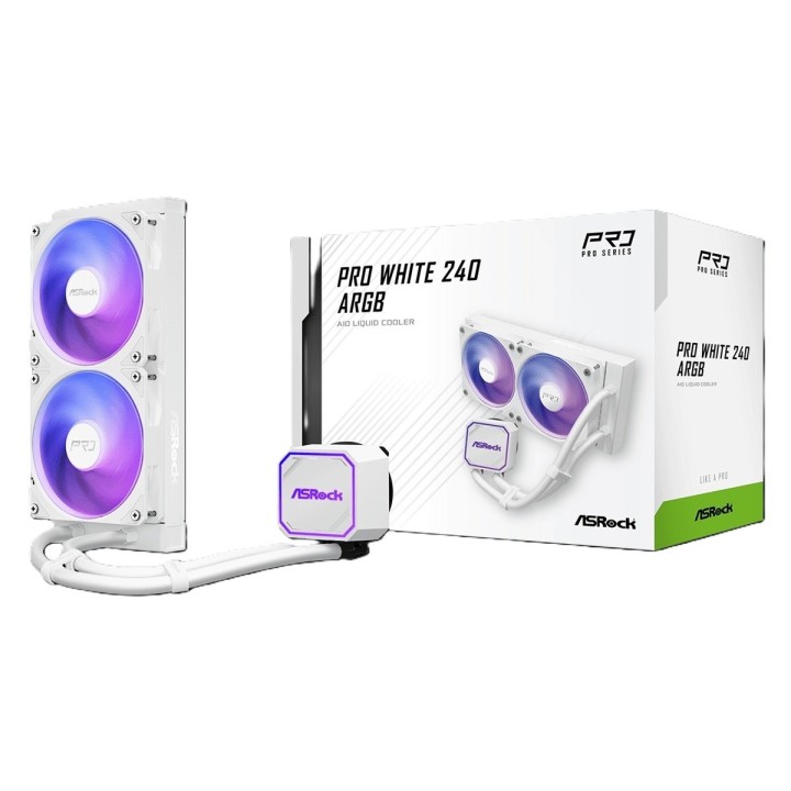 ASRock Pro bianco 240 ARGB raffreddamento