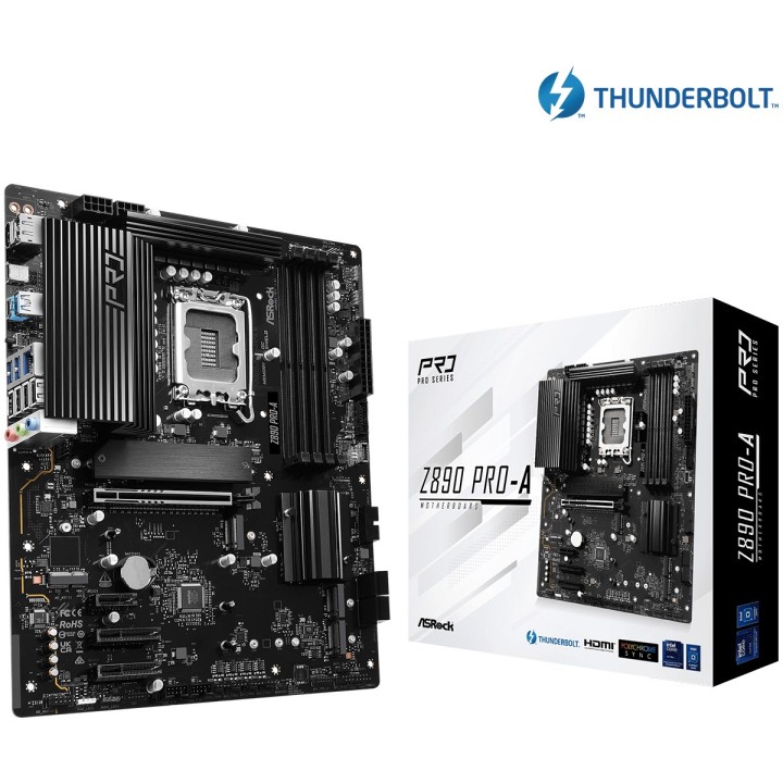 ASRock Z890 Pro-A Intel Z890 LGA 1851 (Socket V1) ATX scheda madre