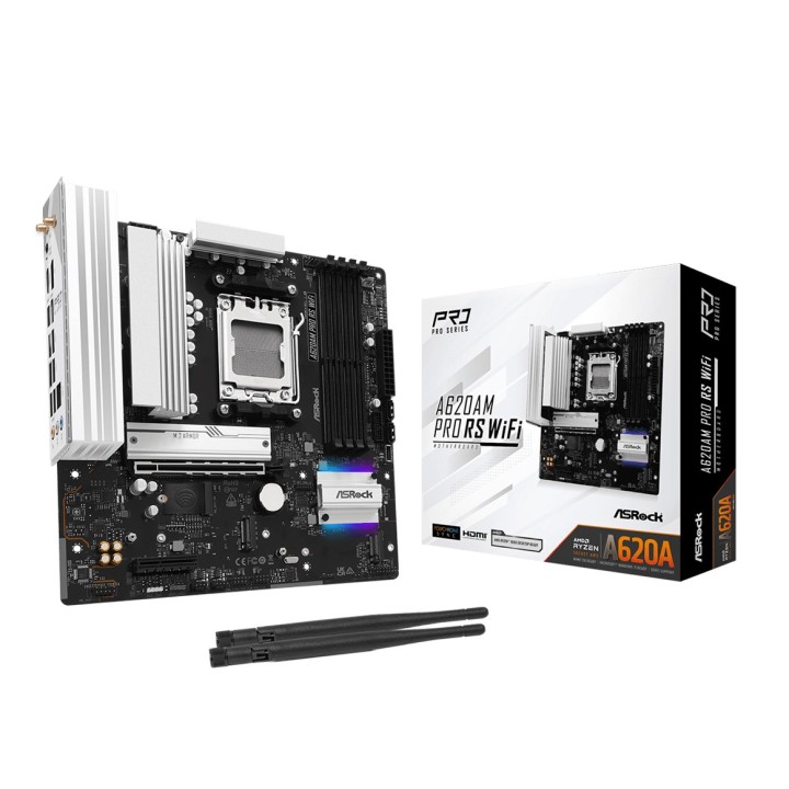 Asrock A620AM Pro RS WiFi AMD A620A Socket AM5 micro ATX