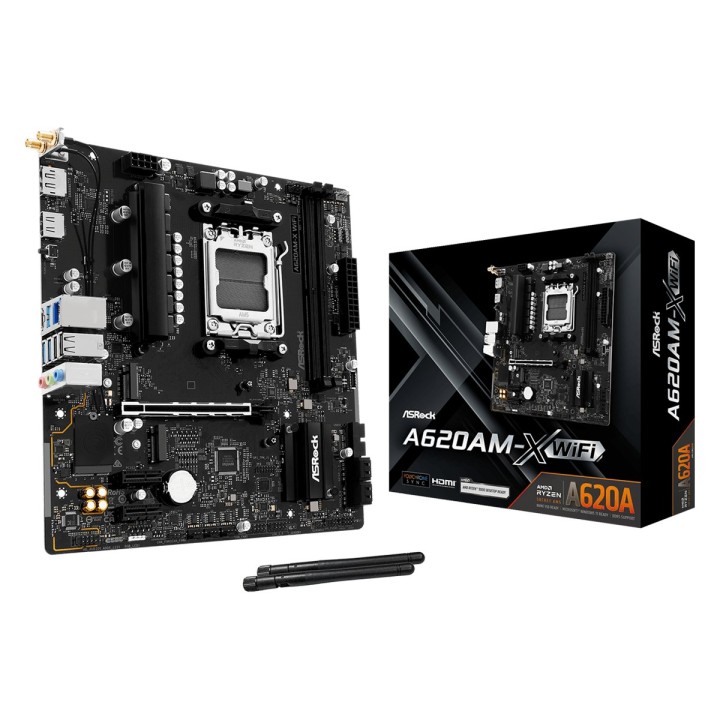 Asrock A620AM-X WiFi AMD A620A Socket AM5 micro ATX
