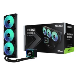 Asrock Challenger 360 kit raffreddamento a liquido processore digitale 12 cm nero