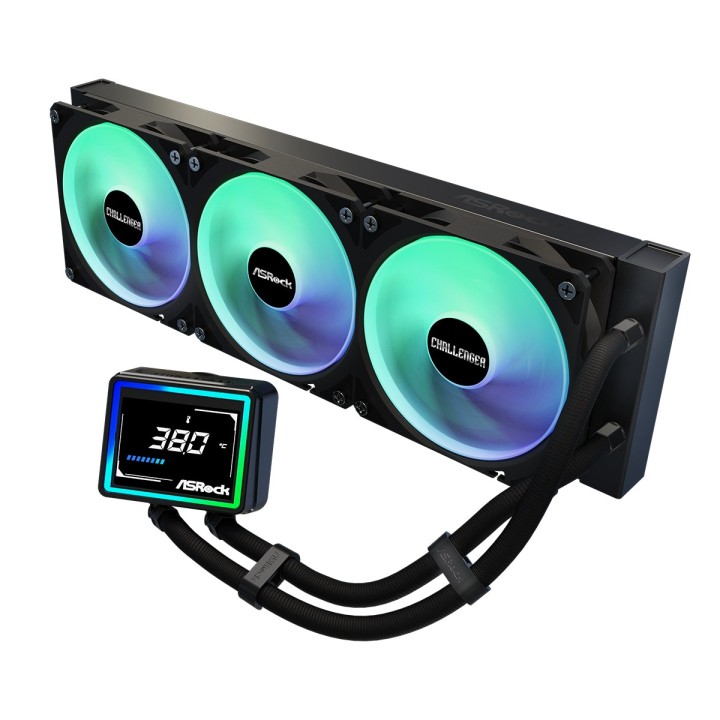 Asrock Challenger 360 kit raffreddamento a liquido processore digitale 12 cm nero
