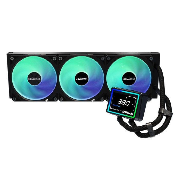 Asrock Challenger 360 kit raffreddamento a liquido processore digitale 12 cm nero